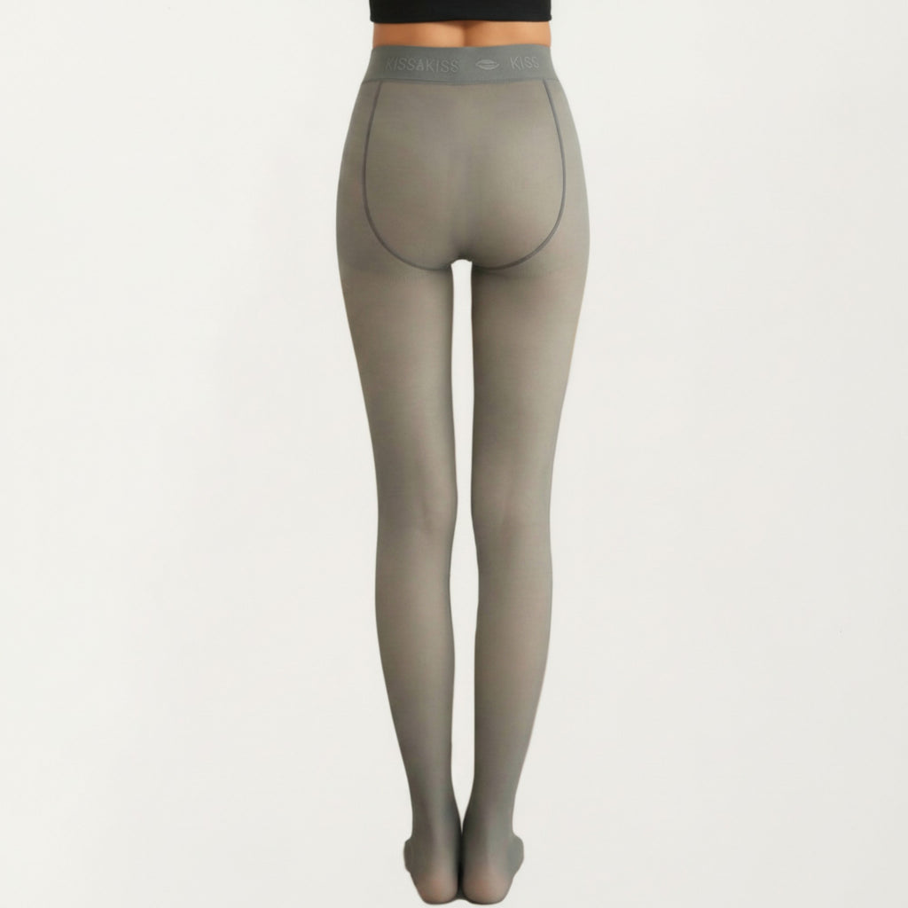 Anna-Kaci Women's Bare-Legs Fleece Lined Thickened Pantyhose with Skin-Transparent Finish and Soft Stretch High Waist Design