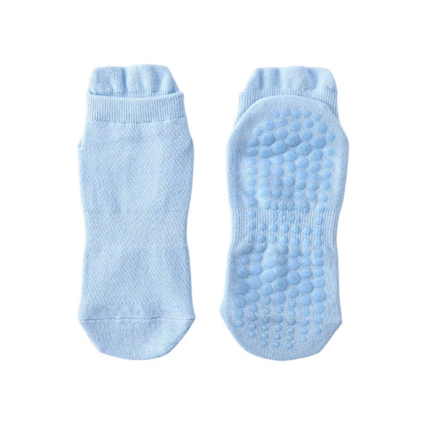 Anna-Kaci 3-Piece Women's Low-Cut Grip Socks Set with Breathable Knit Texture and Soft Stretch Non-Slip Design