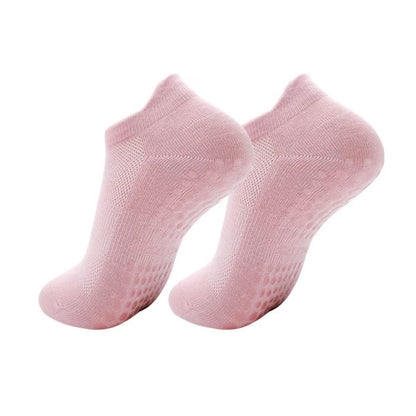 Anna-Kaci 3-Piece Women's Low-Cut Grip Socks Set with Breathable Knit Texture and Soft Stretch Non-Slip Design