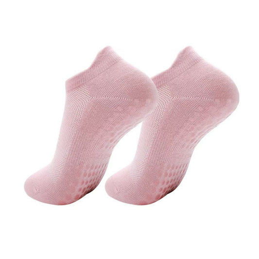Anna-Kaci 3-Piece Women's Low-Cut Grip Socks Set with Breathable Knit Texture and Soft Stretch Non-Slip Design