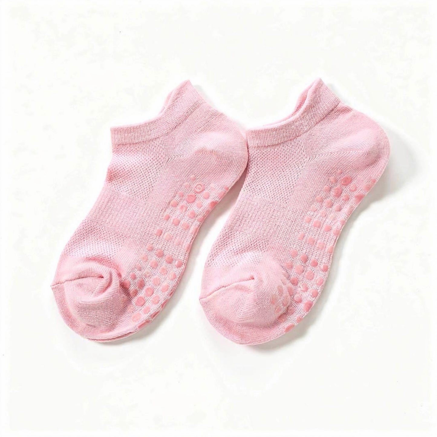 Anna-Kaci 3-Piece Women's Low-Cut Grip Socks Set with Breathable Knit Texture and Soft Stretch Non-Slip Design