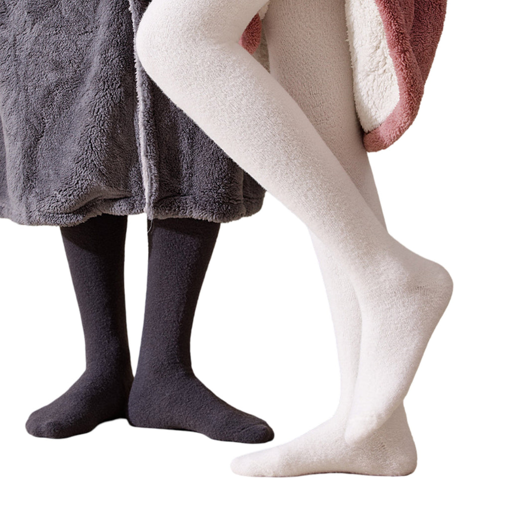 Anna-Kaci Plush Over The Knee High Elasticity Solid Color Thermal Socks