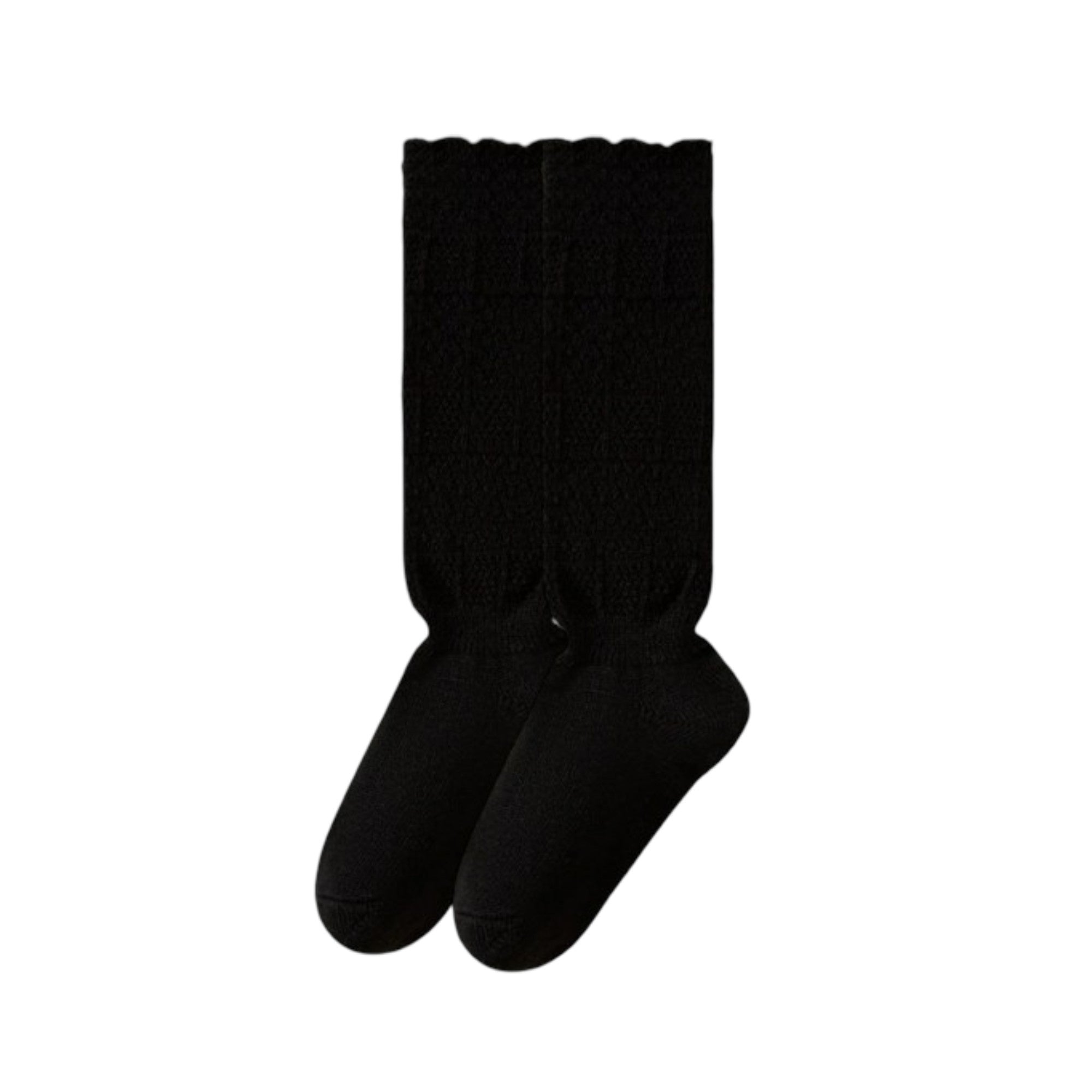 Anna-Kaci Womens Vintage Knit Lace Long Crew Socks Soft Stretch Warm Fit
