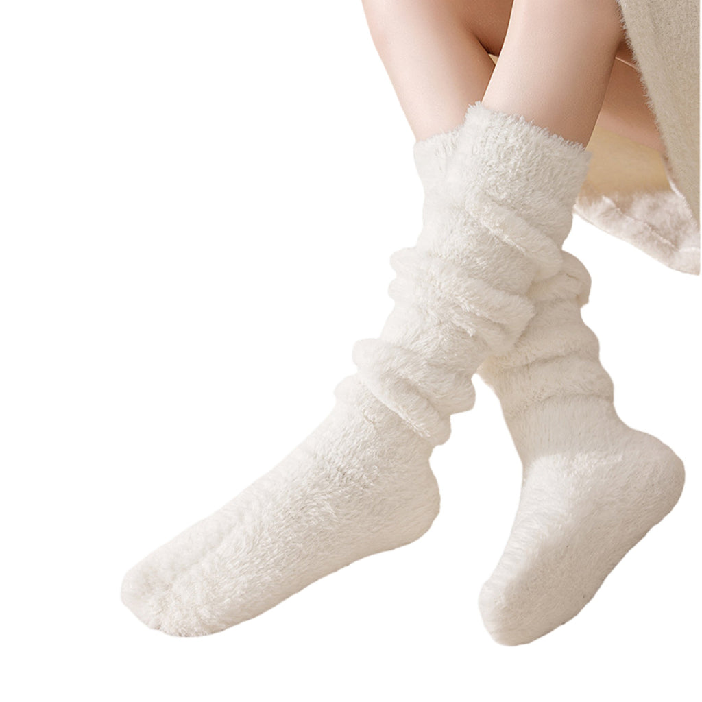 Anna-Kaci Womens Plush Coral Fleece Knee High Socks Soft Stretch Warm Winter Comfort