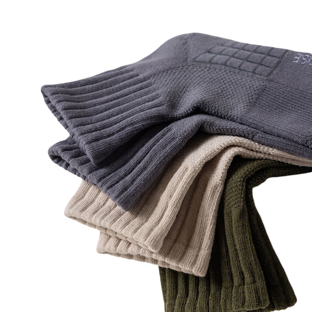 Anna-Kaci 3-Pack Mens Cotton Ankle Socks Breathable Cushioned Comfort Fit
