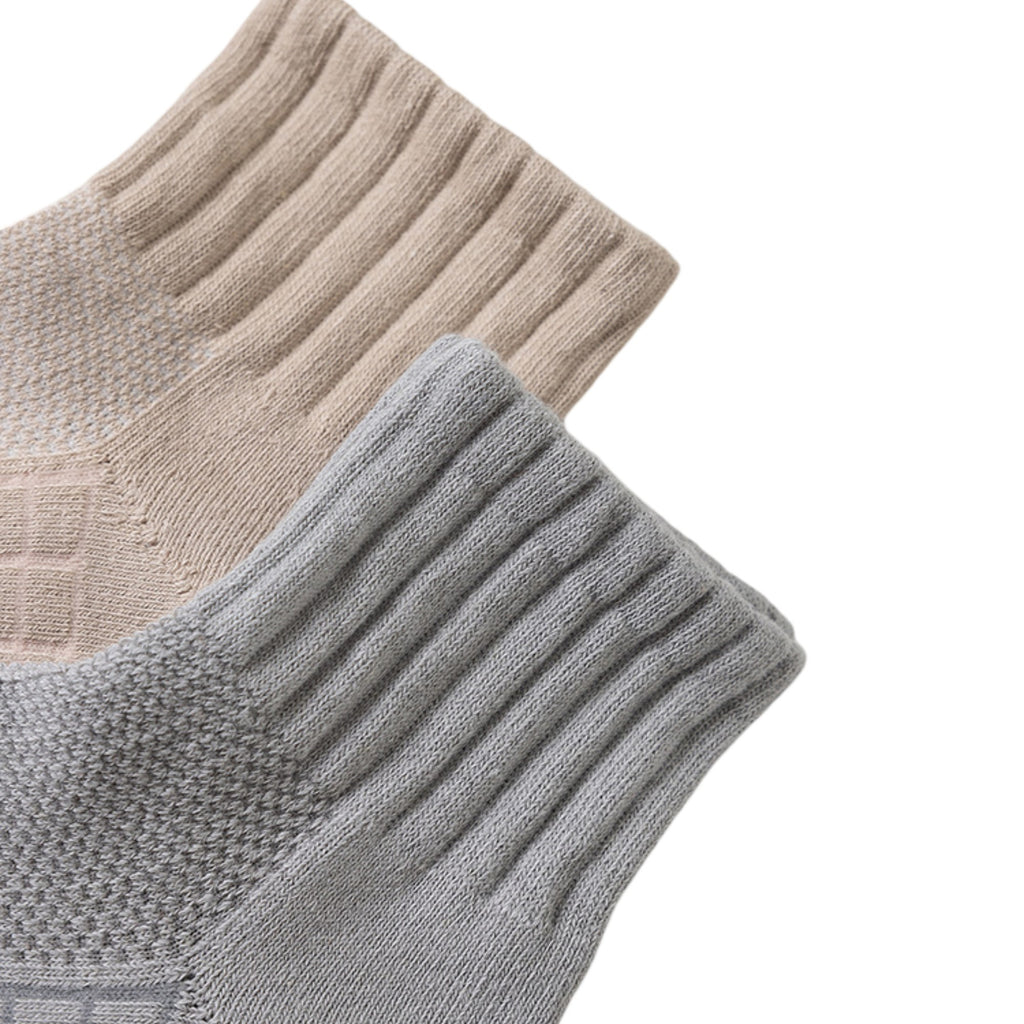 Anna-Kaci 3-Pack Mens Cotton Ankle Socks Breathable Cushioned Comfort Fit