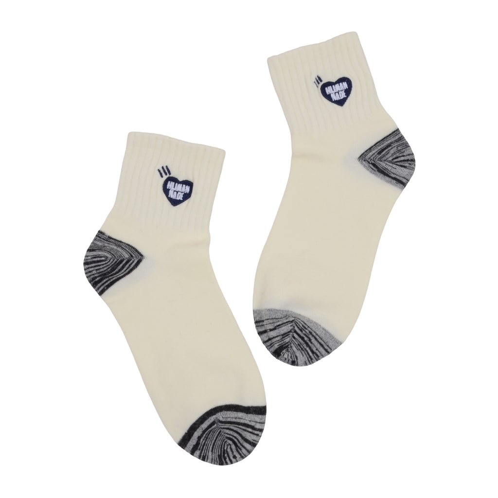 Anna-Kaci 2-Pack Cotton Valentine Heart Embroidered Socks Casual Colorful Socks