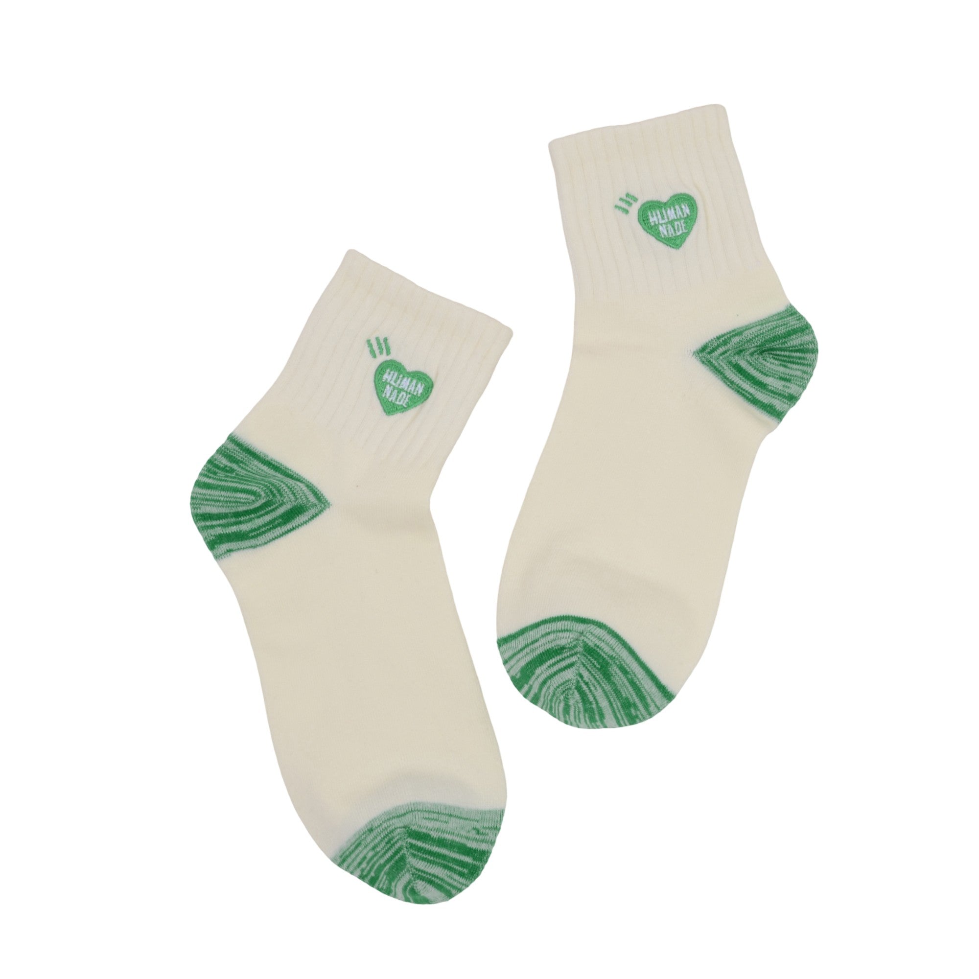 Anna-Kaci 2-Pack Cotton Valentine Heart Embroidered Socks Casual Colorful Socks