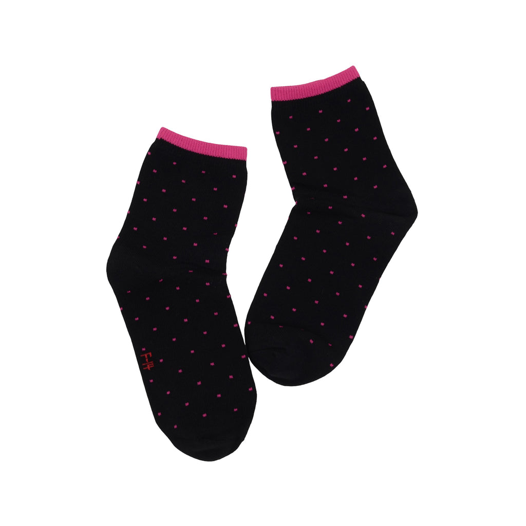 Anna-Kaci 5-Pack Cotton Polka Dot Crew Socks for Women Soft Breathable Comfortable