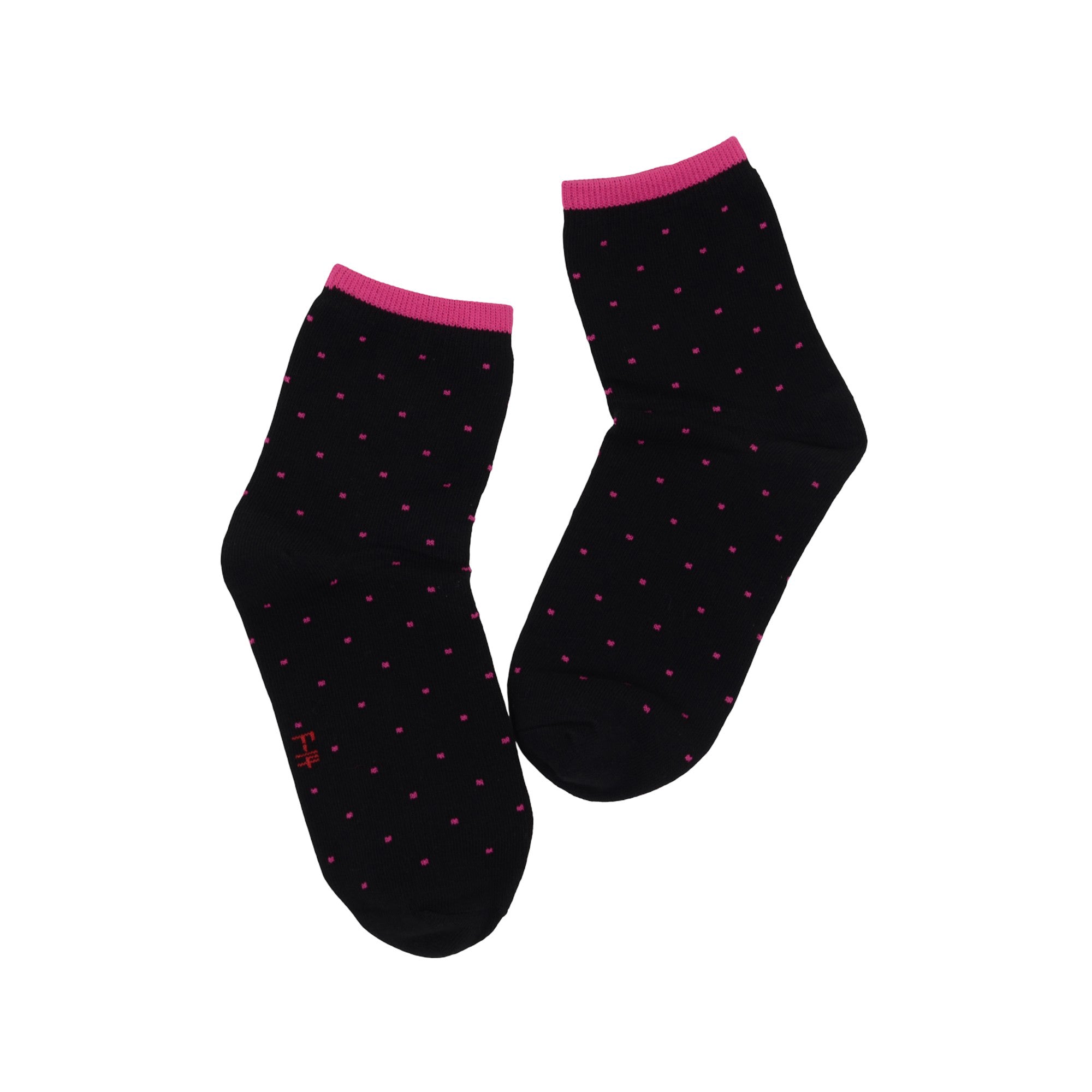 Anna-Kaci 5-Pack Cotton Polka Dot Crew Socks for Women Soft Breathable Comfortable