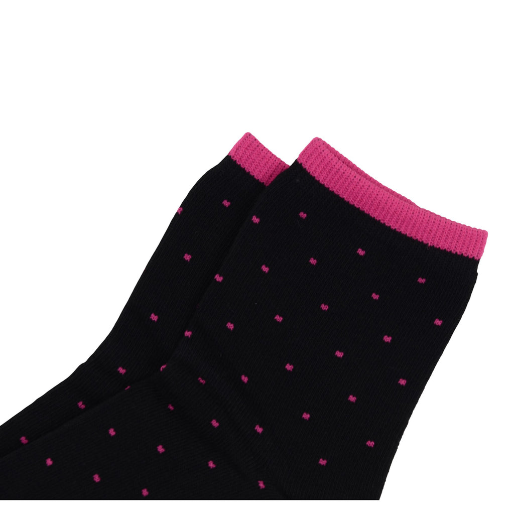 Anna-Kaci 5-Pack Cotton Polka Dot Crew Socks for Women Soft Breathable Comfortable