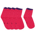 Anna-Kaci 5-Pack Cotton Polka Dot Crew Socks for Women Soft Breathable Comfortable