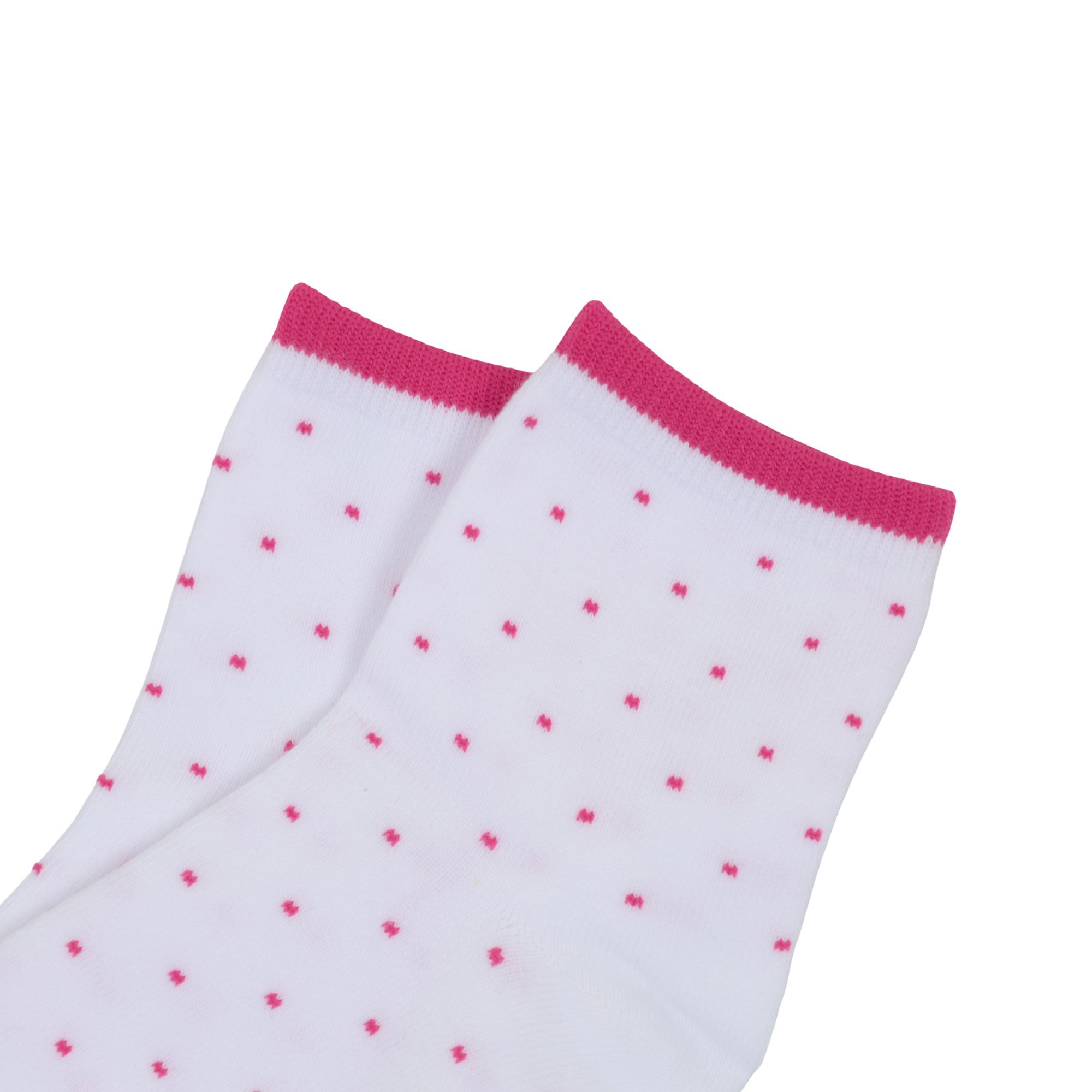 Anna-Kaci 5-Pack Cotton Polka Dot Crew Socks for Women Soft Breathable Comfortable
