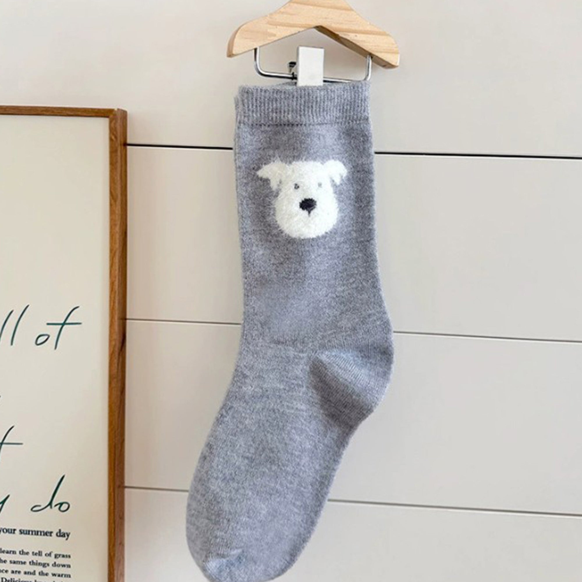 Anna-Kaci 2-Pack Womens Warm Crew Socks Soft Knit Cute Pattern Comfort Fit