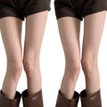 Anna-Kaci 2pcs Women's Sheer Full Length Tights with Diamond Mesh Pattern and Soft Stretch Fit for Stylish Textured Feminine Legwear