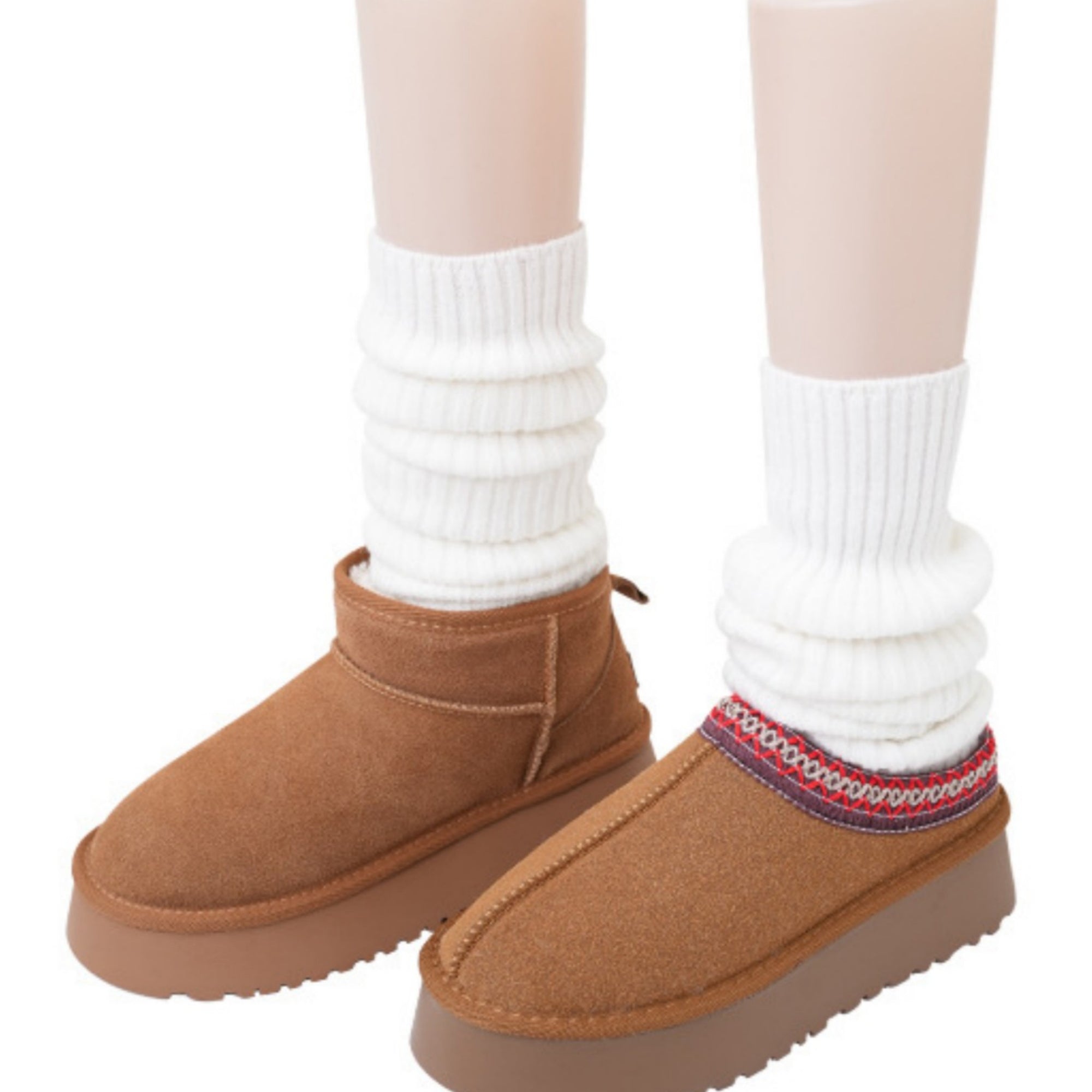 Anna-Kaci Women's Ribbed Knit Slouch Leg Warmers with Soft Stretch Texture and Pull On Design for Layered Styling 16in