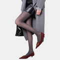 Anna-Kaci Women's Sheer Vertical Stripe Tights with Soft Stretch Fit and Subtle Shimmer Finish