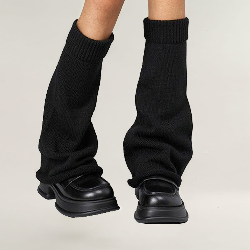 Anna-Kaci Women's Ribbed Knit Leg Warmers Slouchy Pull-On Boot Cover Winter Fashion Accessory