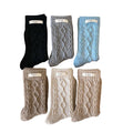 Anna-Kaci Women's 6-Pair Cable Knit Crew Socks Soft Stretch Cozy Ribbed Texture Everyday Cold Weather Socks for Gifting