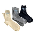 Anna-Kaci Women's 3-Pair Ribbed Crew Socks Set with Bow and Heart Embellishments Soft Stretch Knit Giftable Essentials
