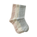 Anna-Kaci Women's 3-Pair Crew Socks Set Soft Knit Stretch Fabric Everyday Wardrobe Essentials