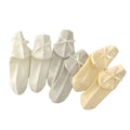 Anna-Kaci Women's 3-Pair Ribbed Crew Socks with Satin Bow Detail Soft Stretch Everyday Comfort