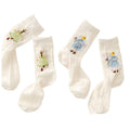 Anna-Kaci Women's 2-Pair Sheer Crew Socks with Illustrated Girl Motif Soft Stretch Fabric and Lightweight Dressy Finish