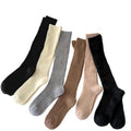 Anna-Kaci Women's Ribbed Knee-High Socks 4 or 6 Pair Soft Stretch Knit Classic Tall Length Everyday Style