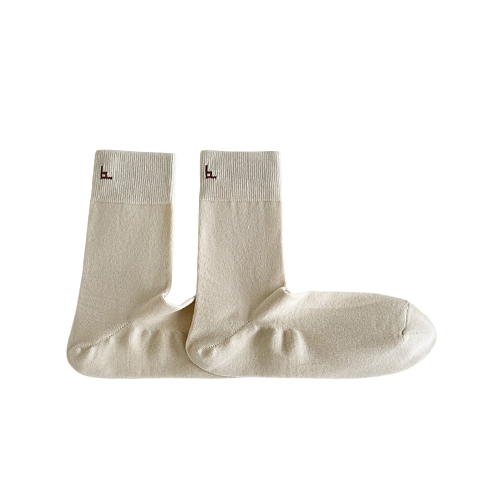 Anna-Kaci Men's Soft Knit Crew Socks 3 or 4 Pair Stretch Comfort with Ribbed Cuff and Minimal Embroidered Detail