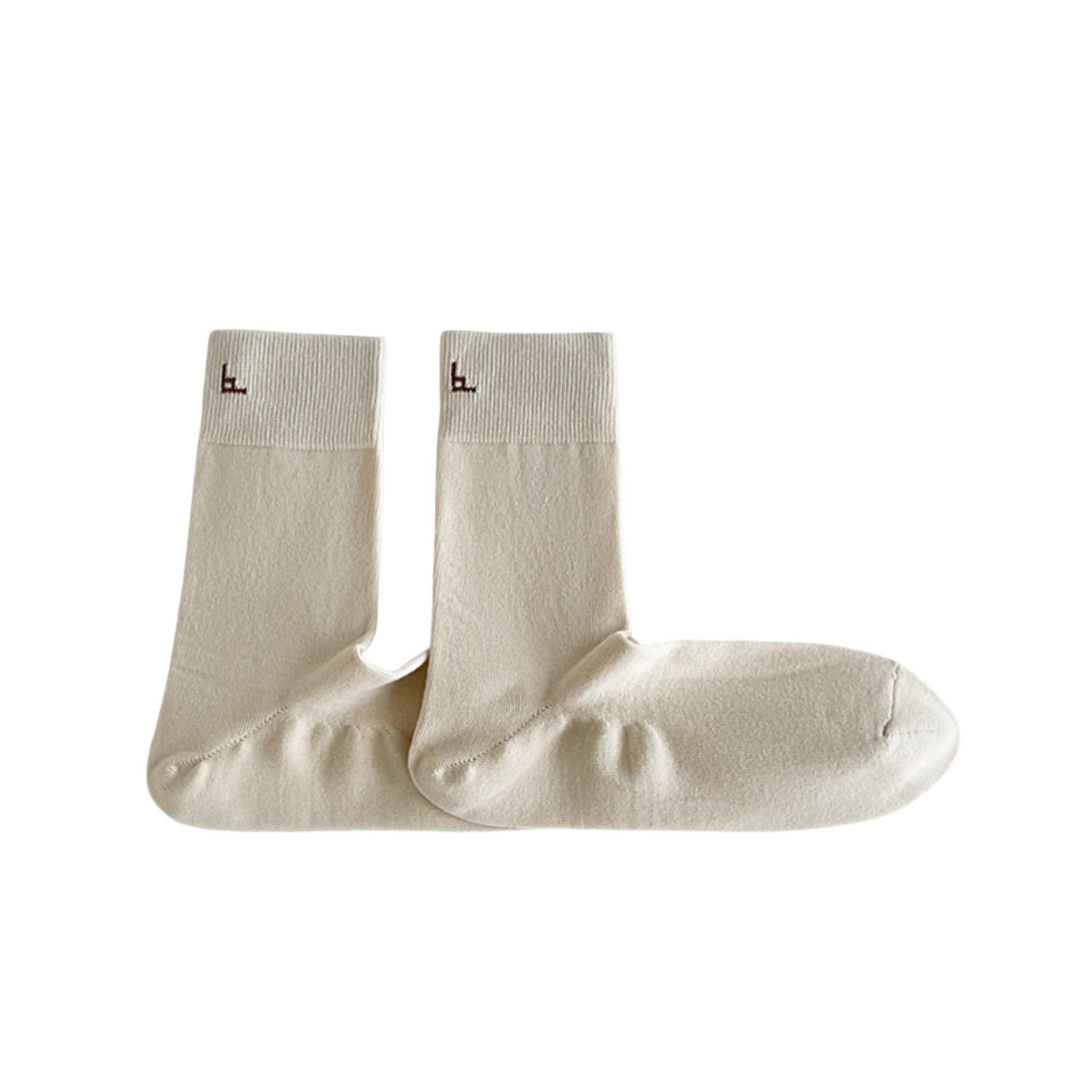 Anna-Kaci Men's Soft Knit Crew Socks 3 or 4 Pair Stretch Comfort with Ribbed Cuff and Minimal Embroidered Detail