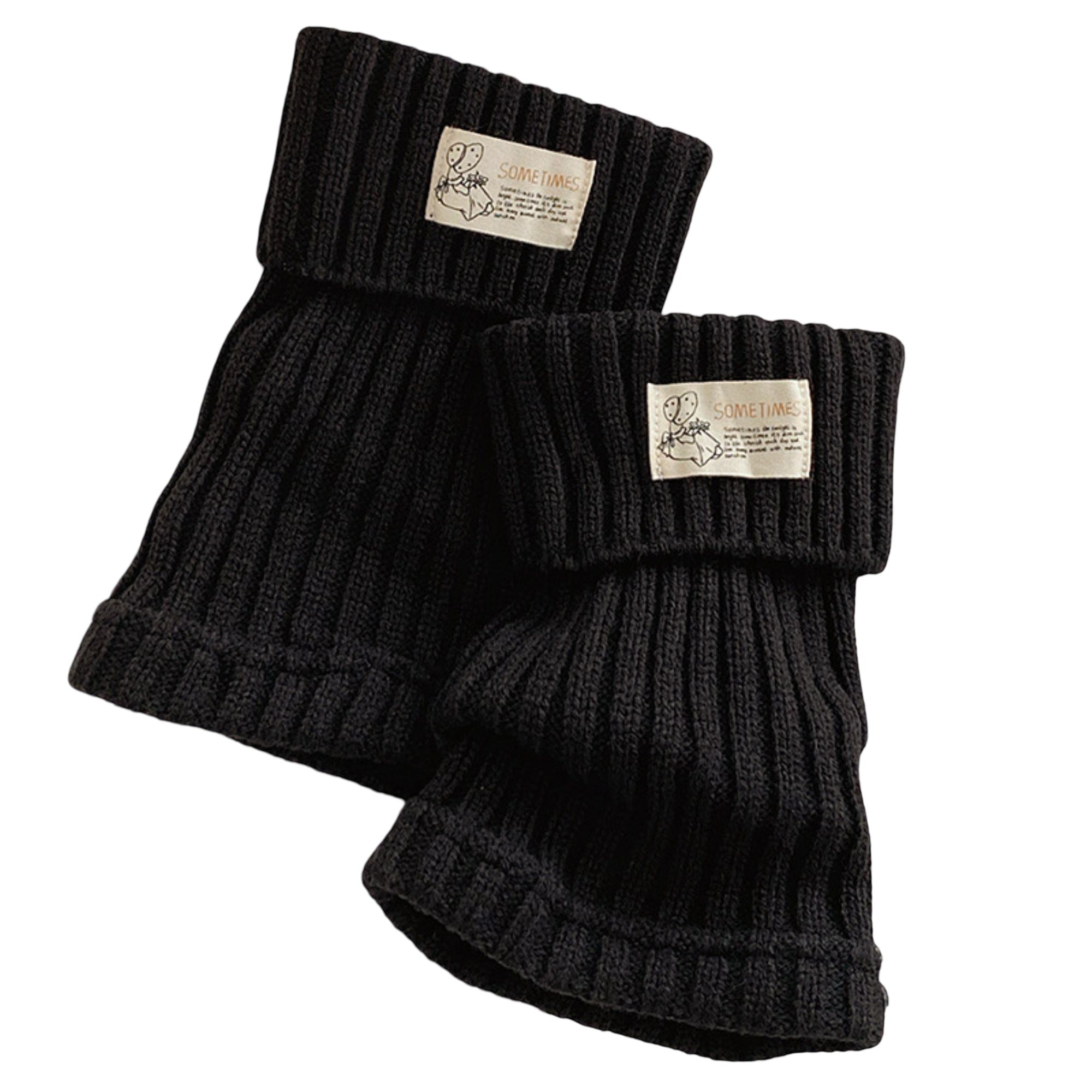 Anna-Kaci Women's Ribbed Knit Slouchy Leg Warmers Fold Over Cuff Soft Stretch Comfort 1 Pair