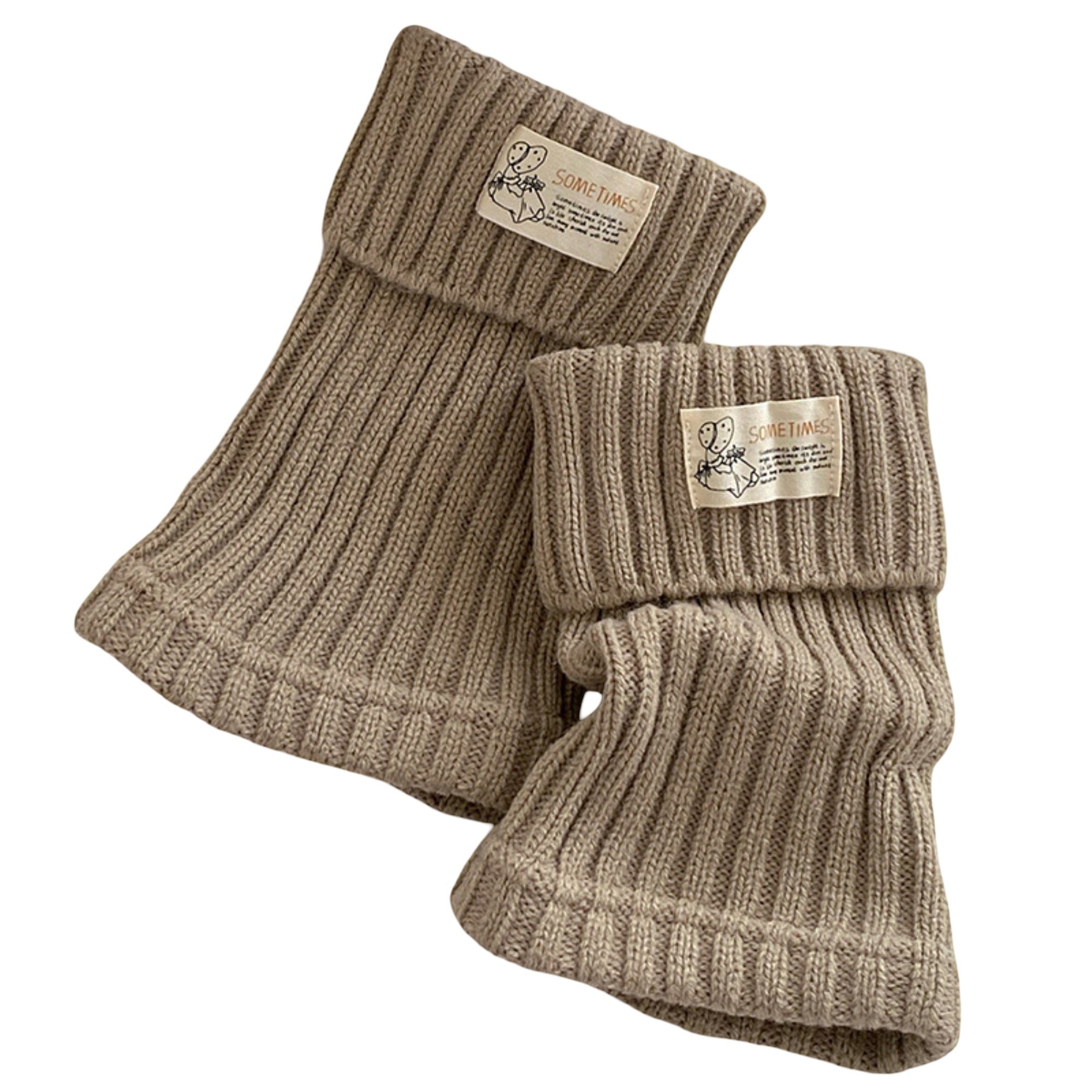 Anna-Kaci Women's Ribbed Knit Slouchy Leg Warmers Fold Over Cuff Soft Stretch Comfort 1 Pair