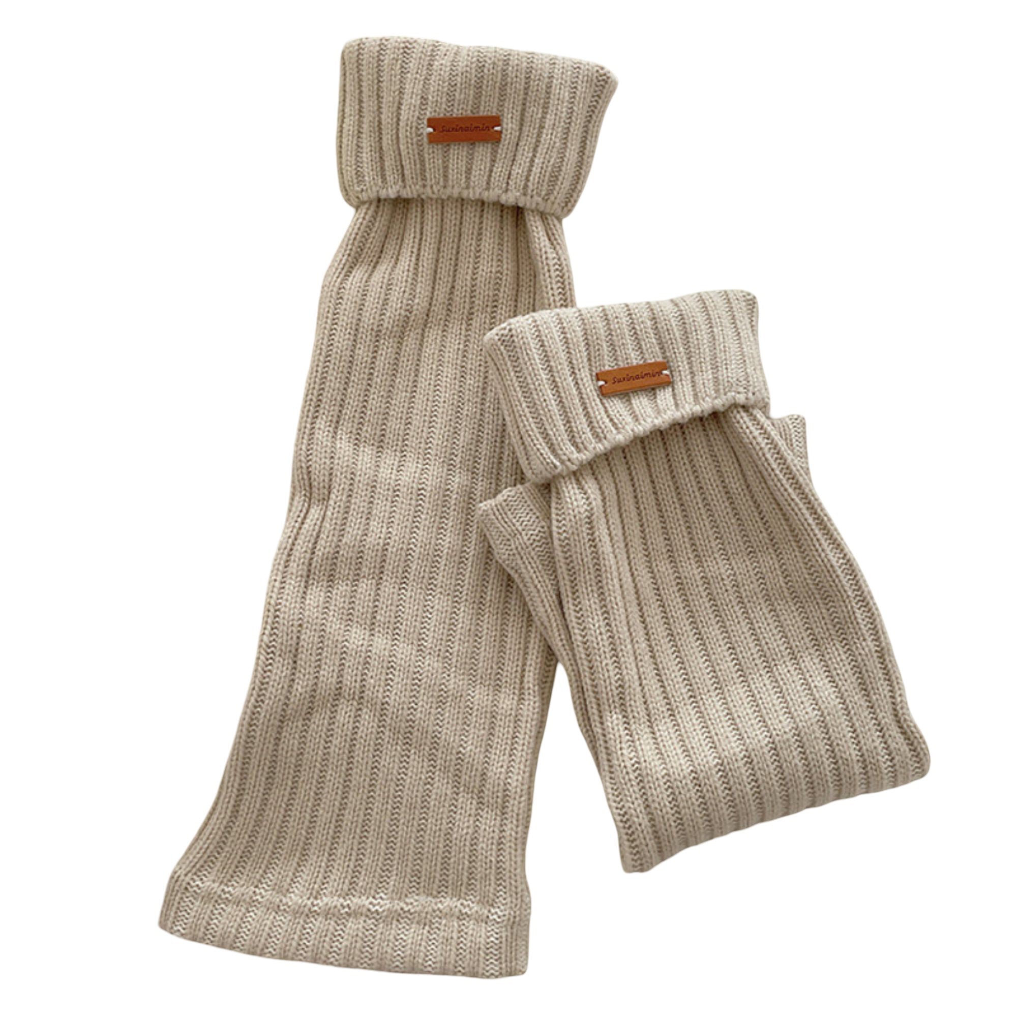 Anna-Kaci Women's Slouchy Ribbed Leg Warmer Socks Soft Stretch Knit Cozy Layering Single Pair Fashion Sock