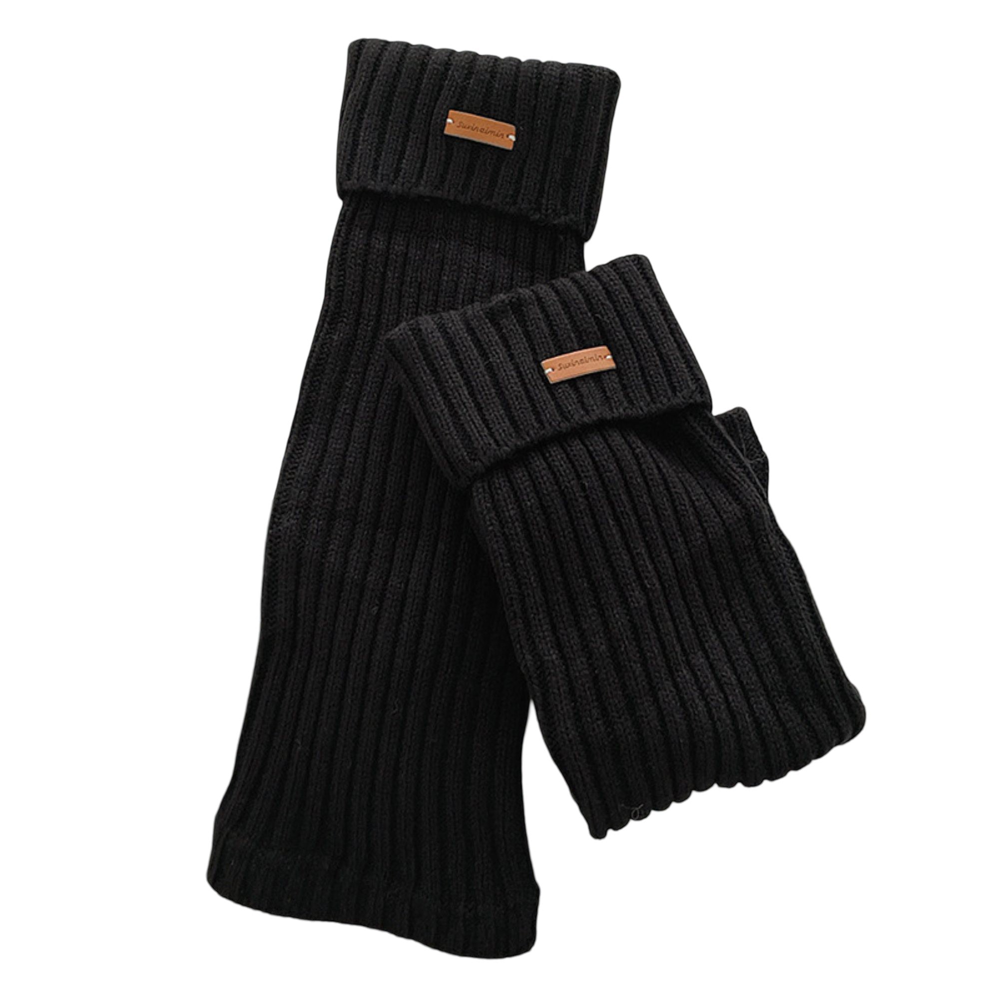 Anna-Kaci Women's Slouchy Ribbed Leg Warmer Socks Soft Stretch Knit Cozy Layering Single Pair Fashion Sock