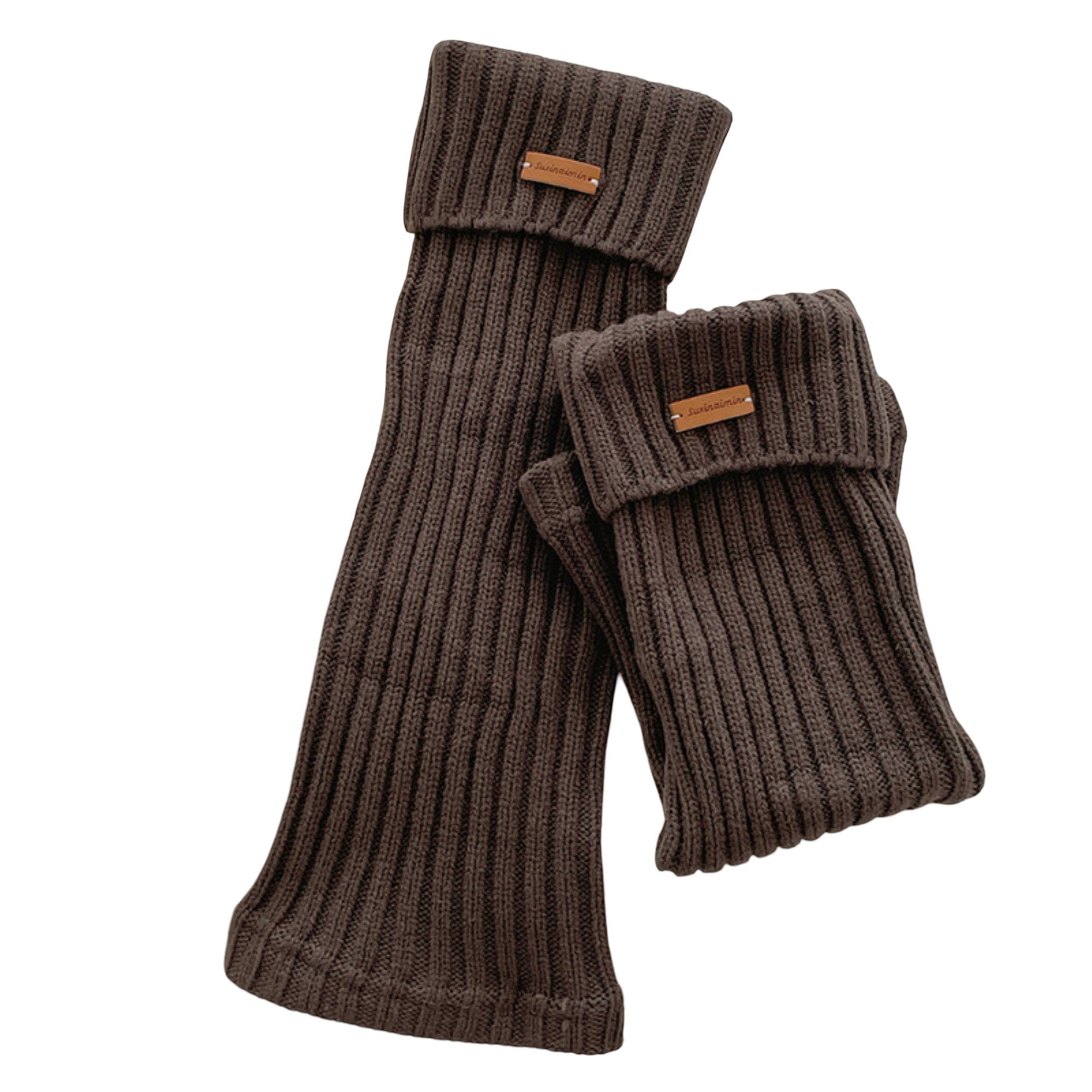 Anna-Kaci Women's Slouchy Ribbed Leg Warmer Socks Soft Stretch Knit Cozy Layering Single Pair Fashion Sock