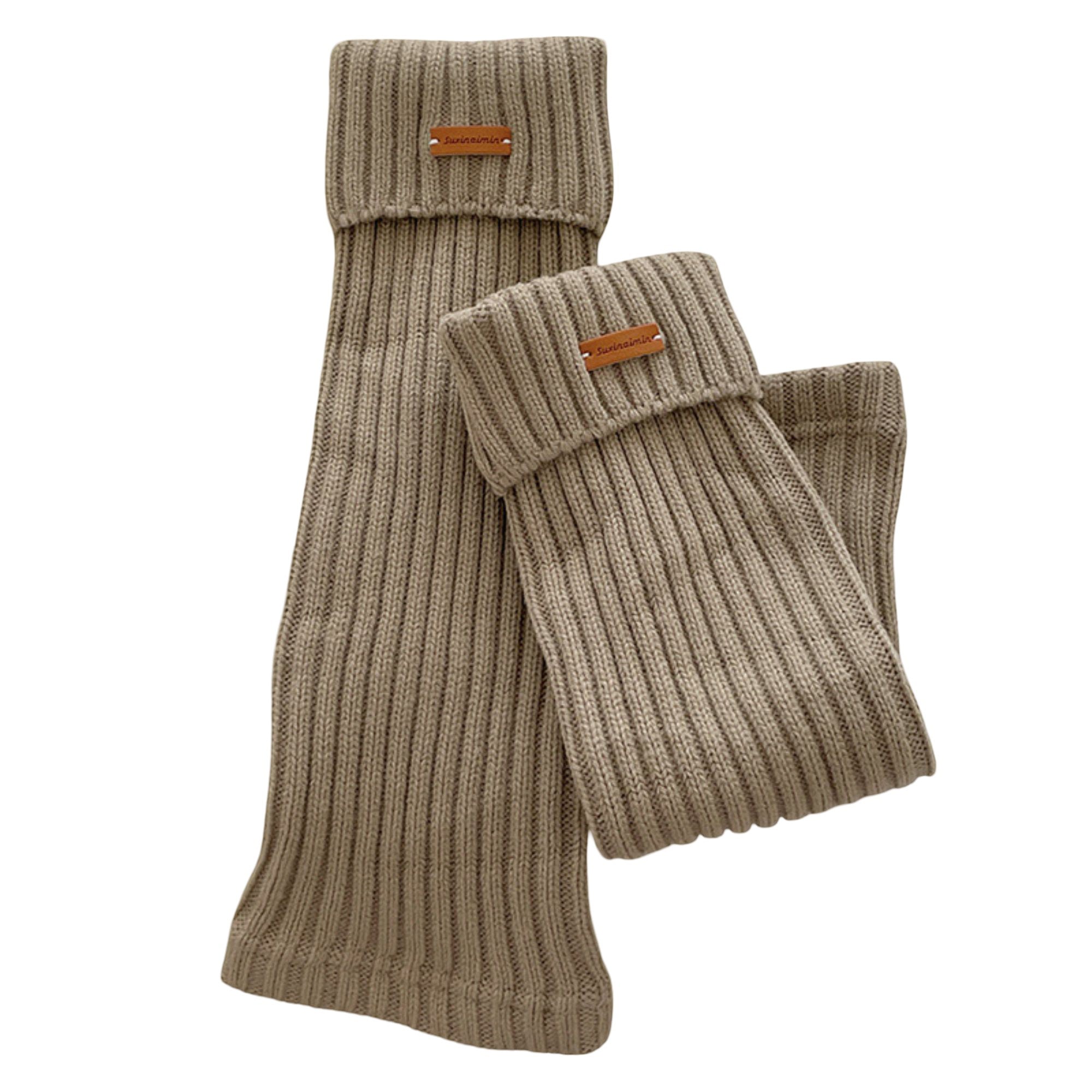 Anna-Kaci Women's Slouchy Ribbed Leg Warmer Socks Soft Stretch Knit Cozy Layering Single Pair Fashion Sock