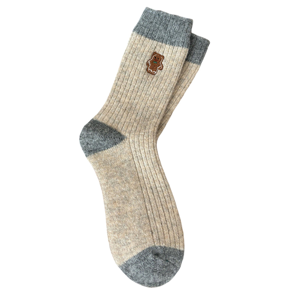 Anna-Kaci Women's 3-Pair Ribbed Crew Socks with Embroidered Accent Soft Knit Everyday Comfort Sock Set