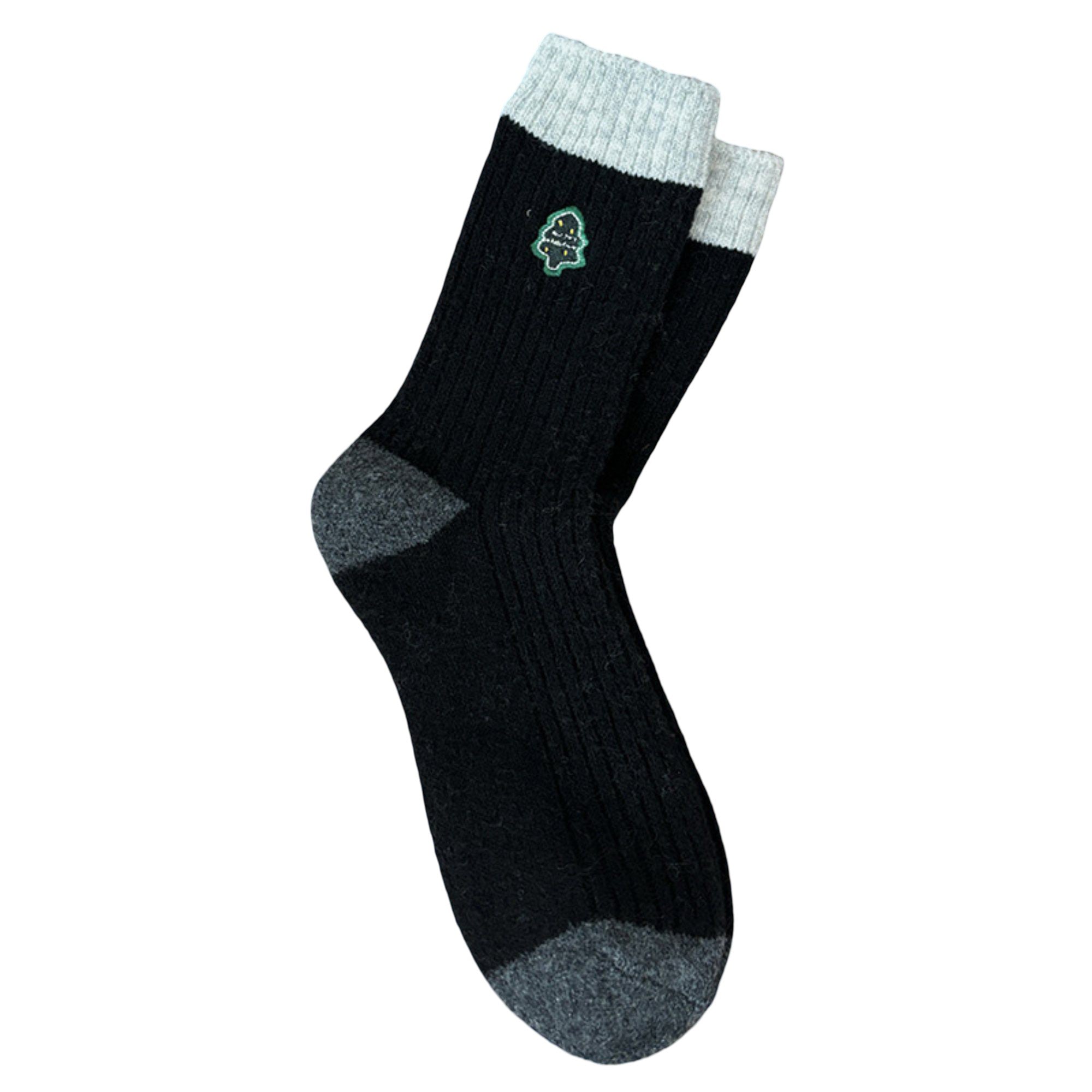 Anna-Kaci Women's 3-Pair Ribbed Crew Socks with Embroidered Accent Soft Knit Everyday Comfort Sock Set