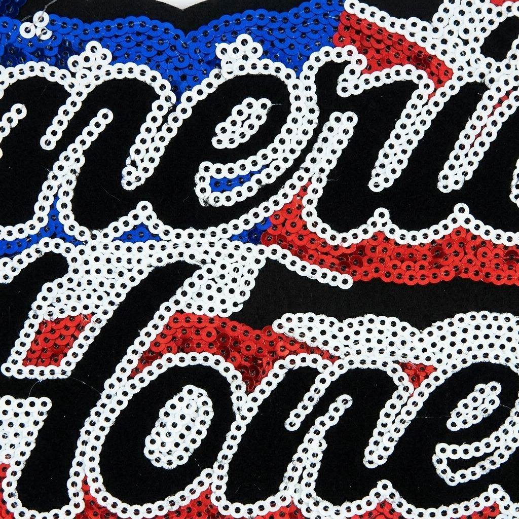 Independence Day Sequin American Flag Iron On Patch Glitter Patriotic USA 4th of July Craft Sewing Embroidery Clothing Patch Decoration