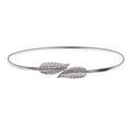 Anna-Kaci Women's Metallic Leaf Design Waist Chain Belt with Sleek Minimalist Band