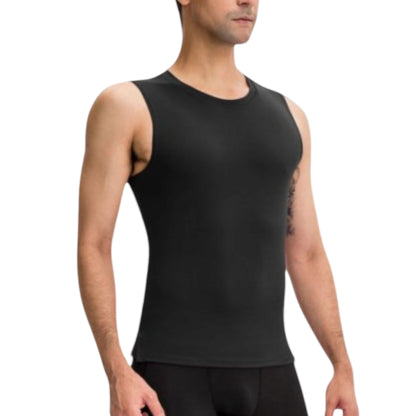 Anna-Kaci Active Men's Sleeveless Compression Tank Top with Smooth Stretch Fabric for Athletic Performance
