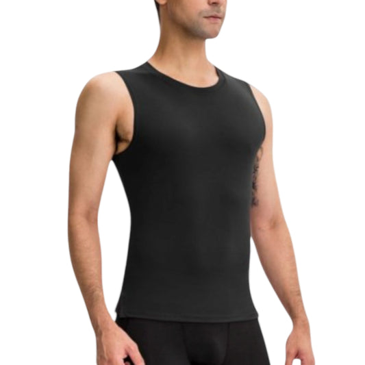 Anna-Kaci Active Men's Sleeveless Compression Tank Top with Smooth Stretch Fabric for Athletic Performance