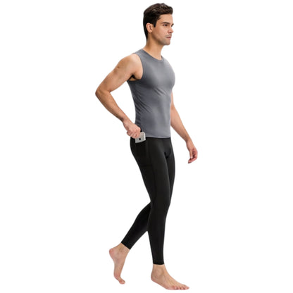 Anna-Kaci Active Men's Sleeveless Compression Tank Top with Smooth Stretch Fabric for Athletic Performance