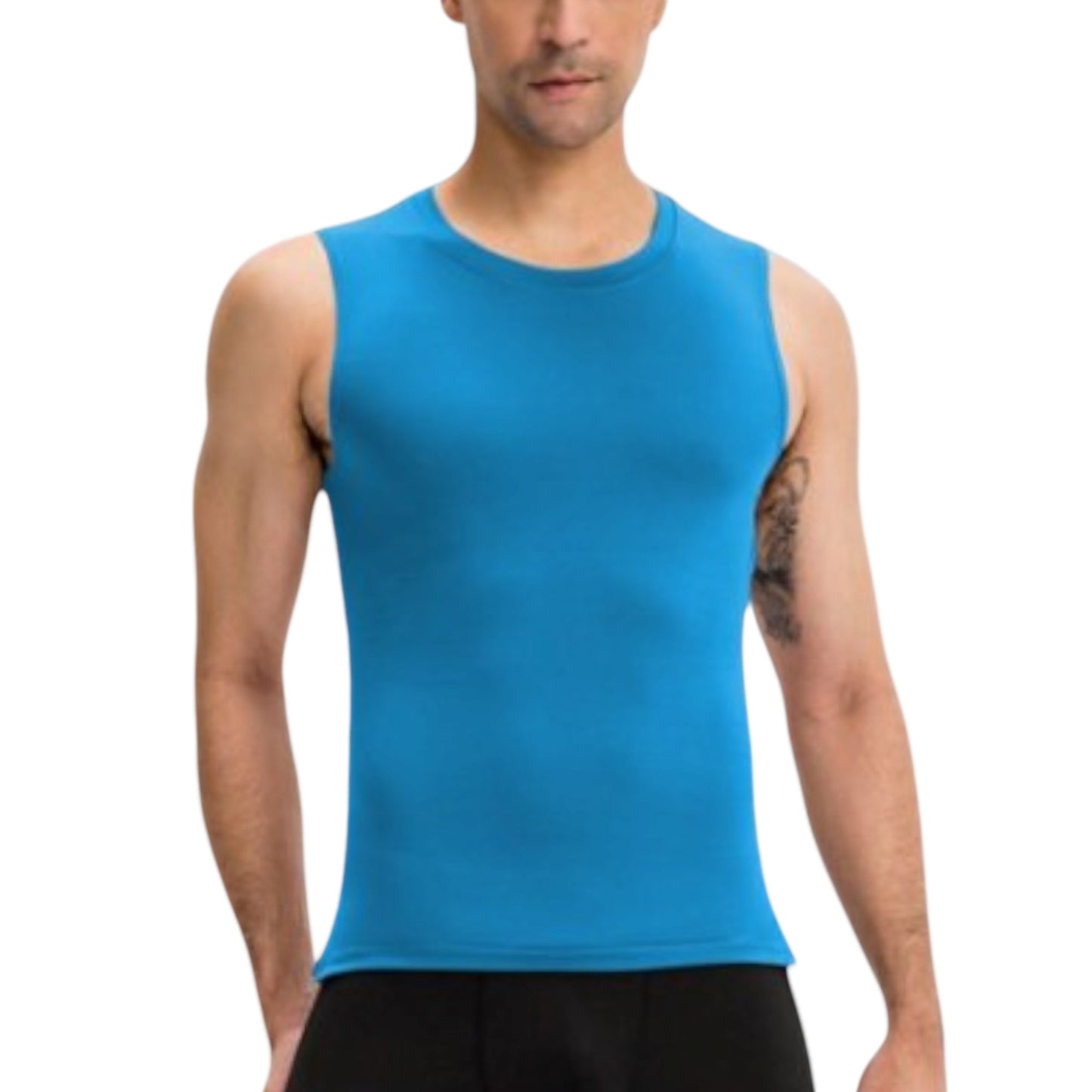 Anna-Kaci Active Men's Sleeveless Compression Tank Top with Smooth Stretch Fabric for Athletic Performance