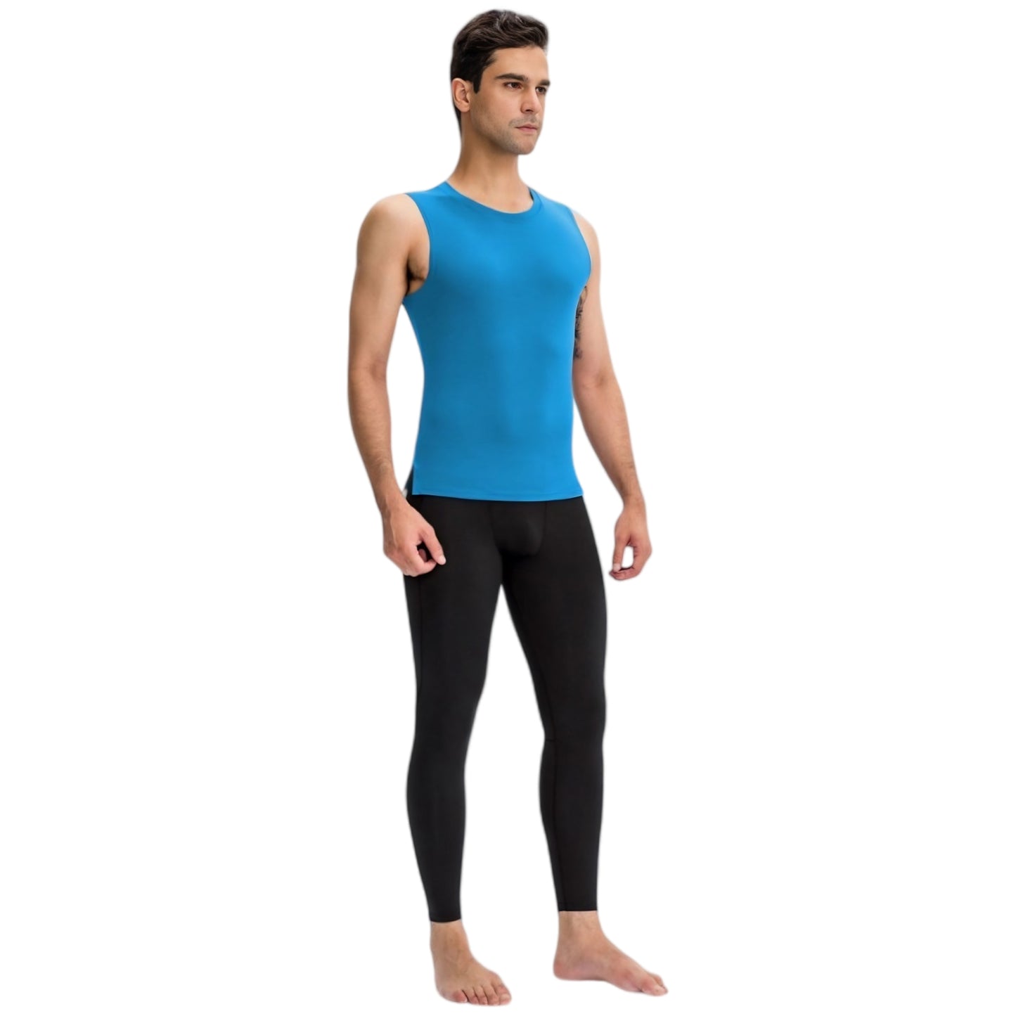 Anna-Kaci Active Men's Sleeveless Compression Tank Top with Smooth Stretch Fabric for Athletic Performance