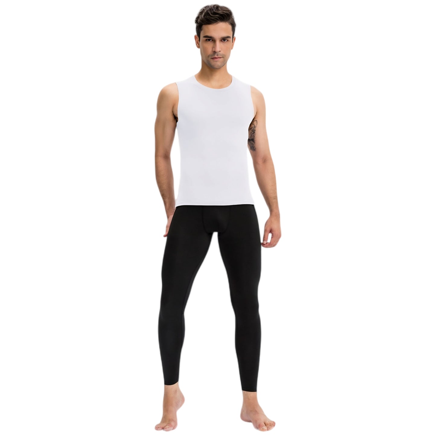 Anna-Kaci Active Men's Sleeveless Compression Tank Top with Smooth Stretch Fabric for Athletic Performance