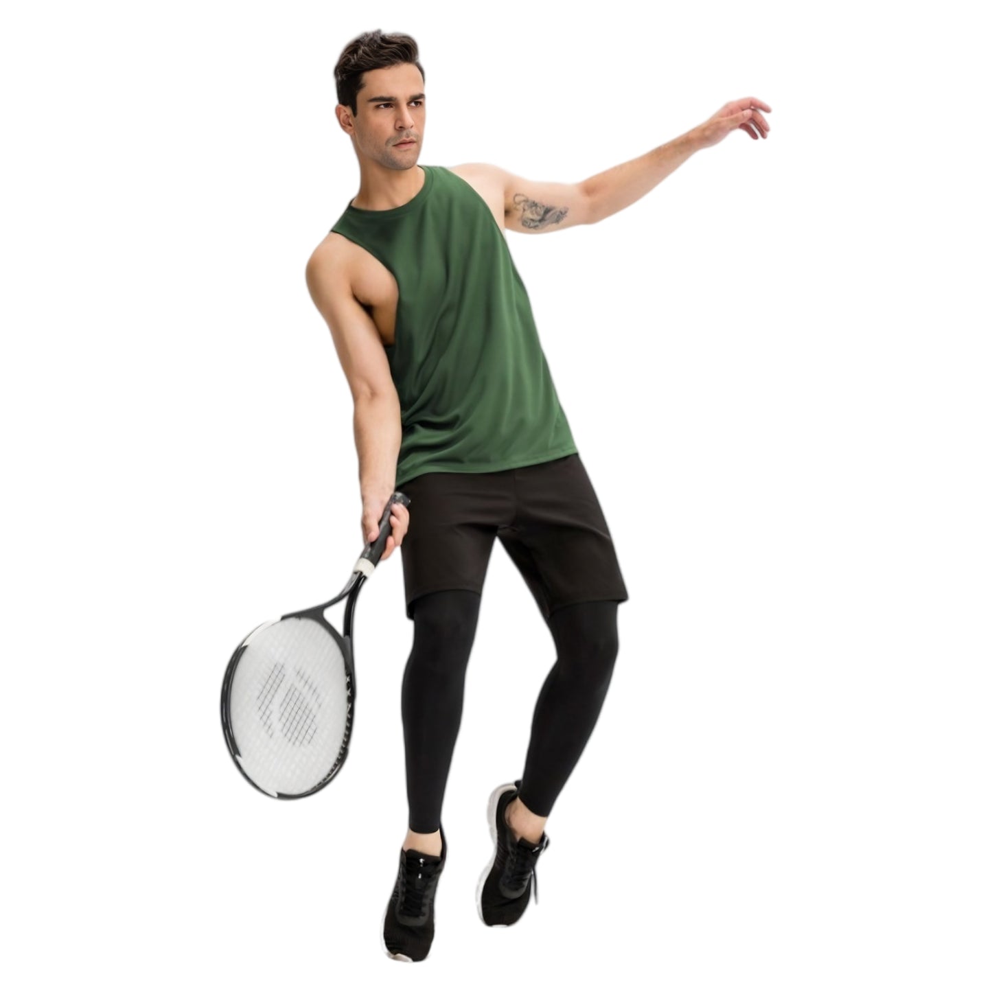 Anna-Kaci Active Men's Muscle Workout Tank Top with Deep Armholes and Lightweight Breathable Fabric