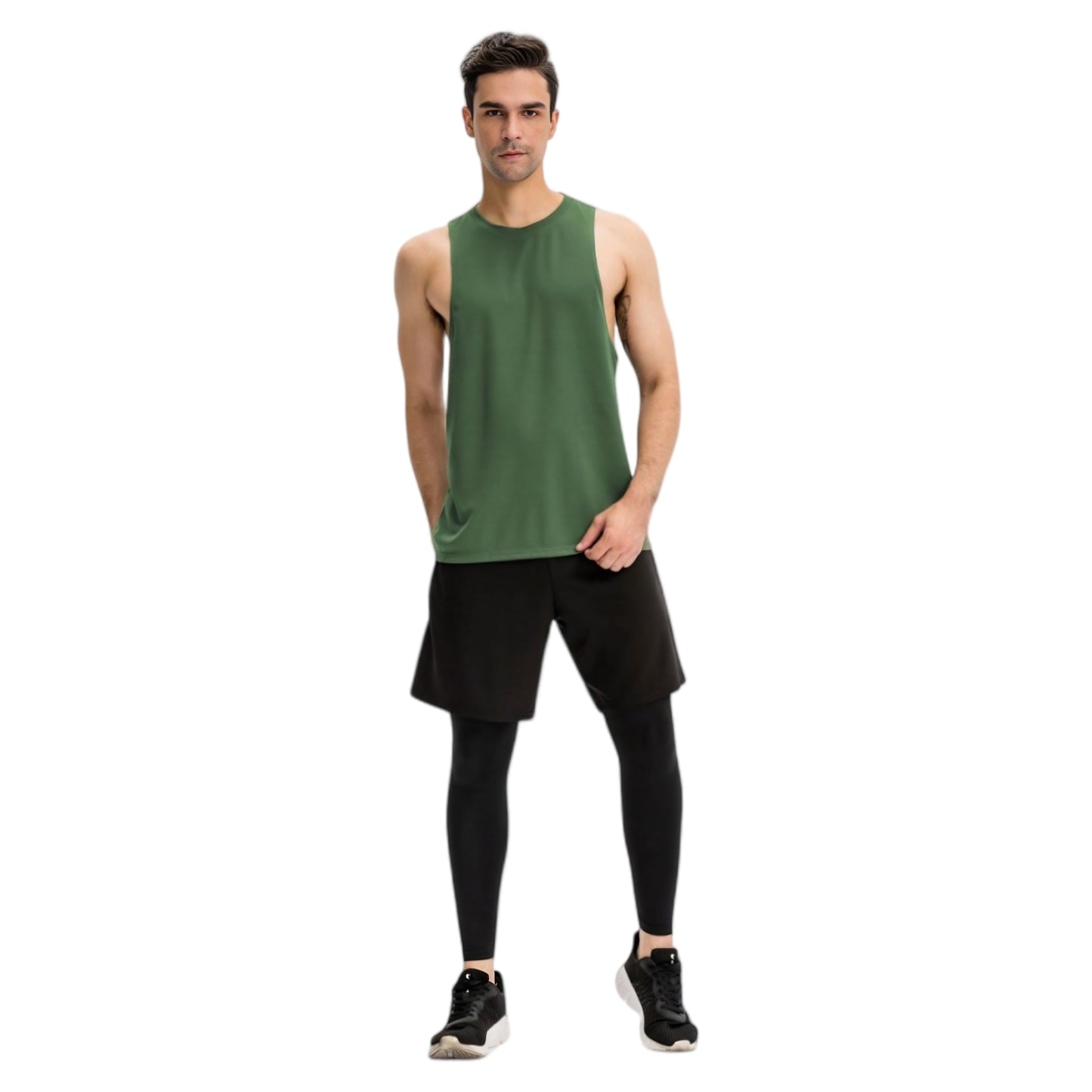 Anna-Kaci Active Men's Muscle Workout Tank Top with Deep Armholes and Lightweight Breathable Fabric