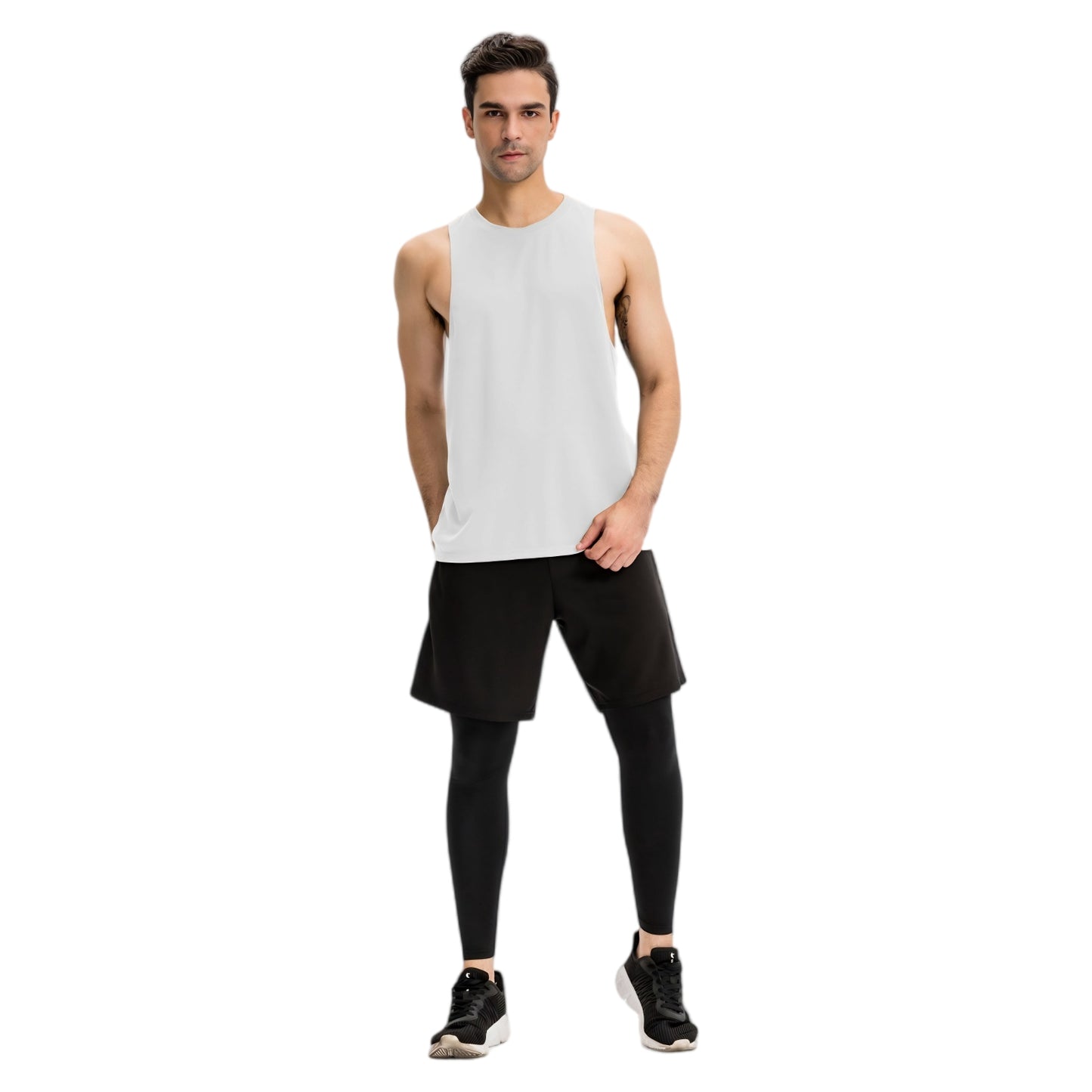 Anna-Kaci Active Men's Muscle Workout Tank Top with Deep Armholes and Lightweight Breathable Fabric