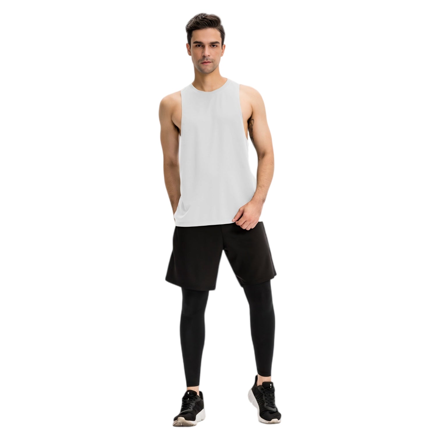 Anna-Kaci Active Men's Muscle Workout Tank Top with Deep Armholes and Lightweight Breathable Fabric